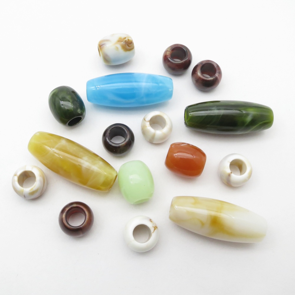 16pcs Mix Styles Acrylic Croch - Crimp Bead Tube recensione e prezzo
