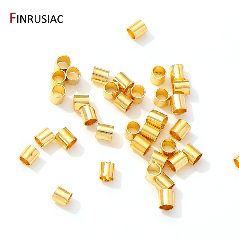 18K Gold Plated Brass Tube Cri - Crimp Bead Tube recensione e prezzo