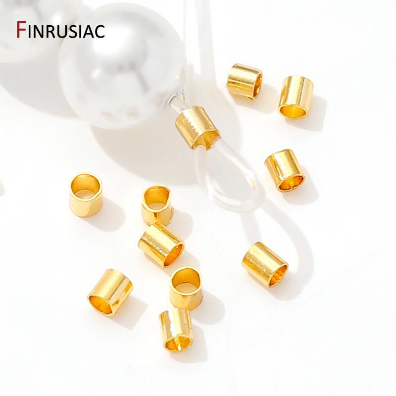 18K Gold Plated Brass Tube Cri - Crimp Bead Tube recensione e prezzo