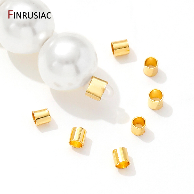 18K Gold Plated Brass Tube Cri - Crimp Bead Tube recensione e prezzo