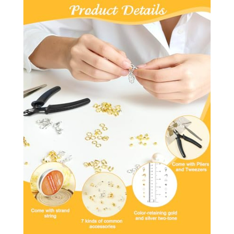 1950 Pcs Jewelry Making Cord E - Crimp Bead Tube recensione e prezzo