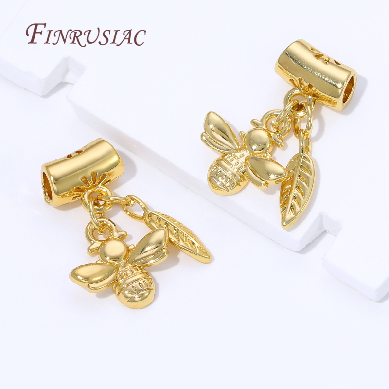 2/4/8Pcs 18K Gold Plated Bail  - Crimp Bead Tube recensione e prezzo