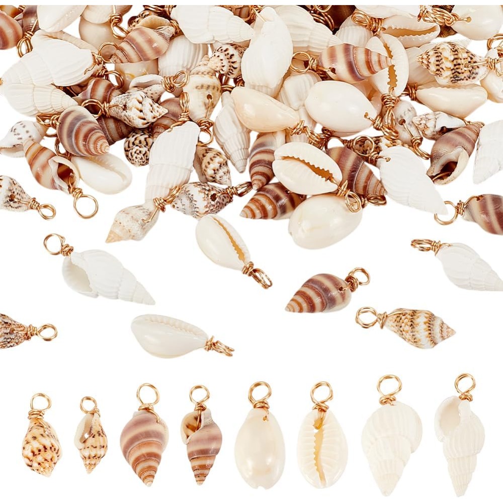 100pcs 4 Styles Natural Shell  - Jewelry Making Tutorials recensione e prezzo