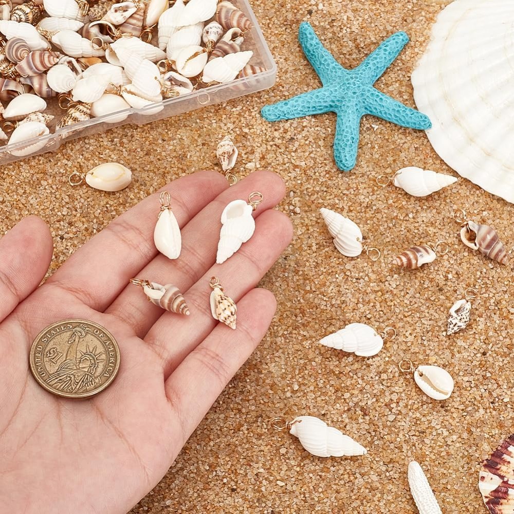 100pcs 4 Styles Natural Shell  - Jewelry Making Tutorials recensione e prezzo