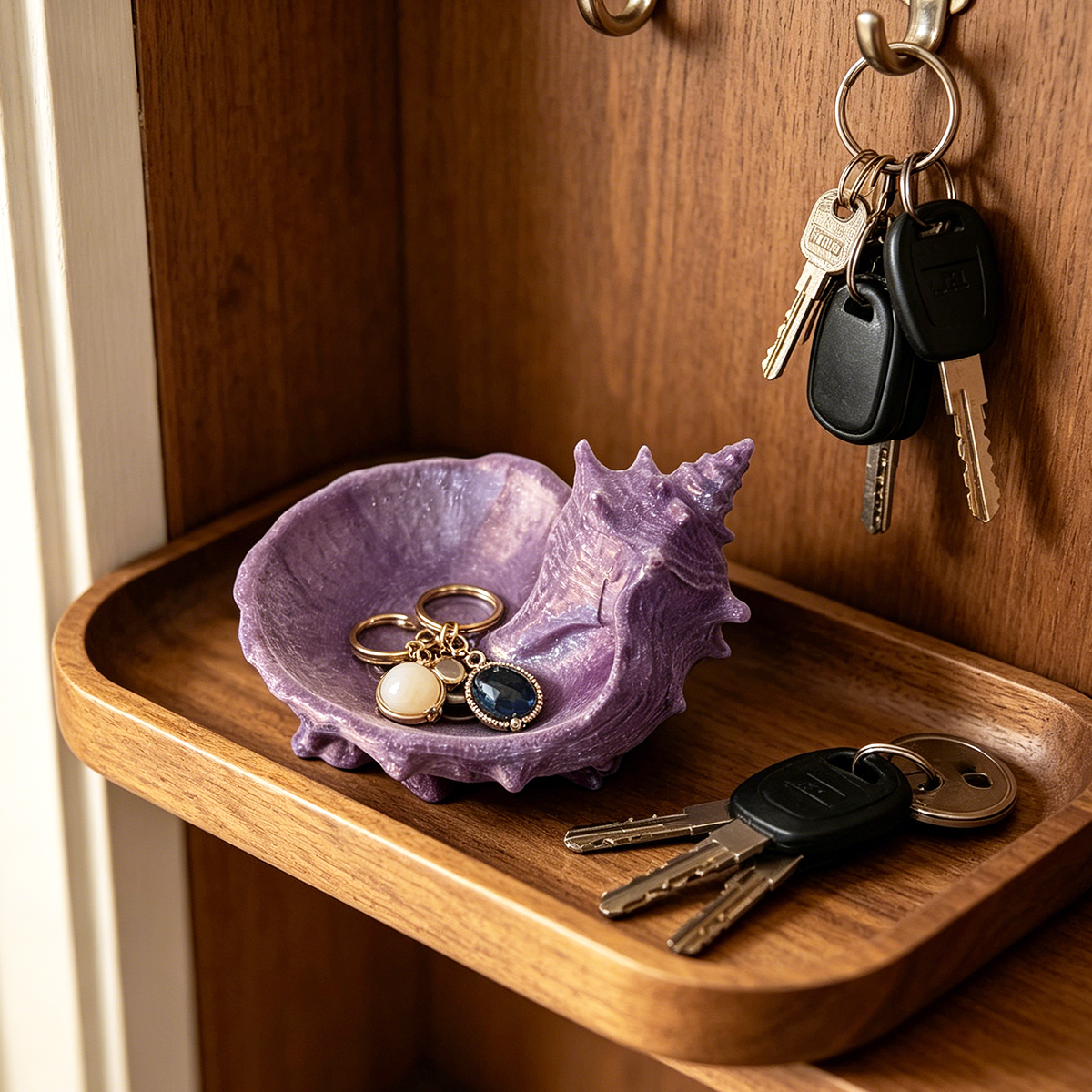 Pearlescent Purple Conch-Shape - Jewelry Making Table recensione e prezzo