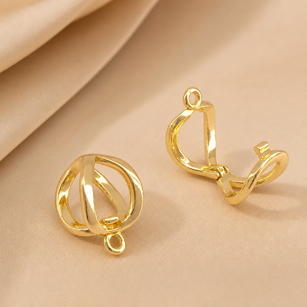 2pcs 18K Gold Plated Clasps Fo - Jewelry Making Loops recensione e prezzo