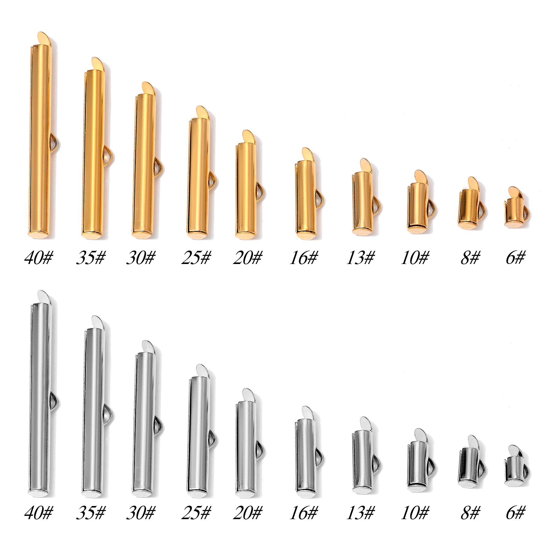 8pcs Stainless Steel Gold Plat - Crimp Bead Tube recensione e prezzo