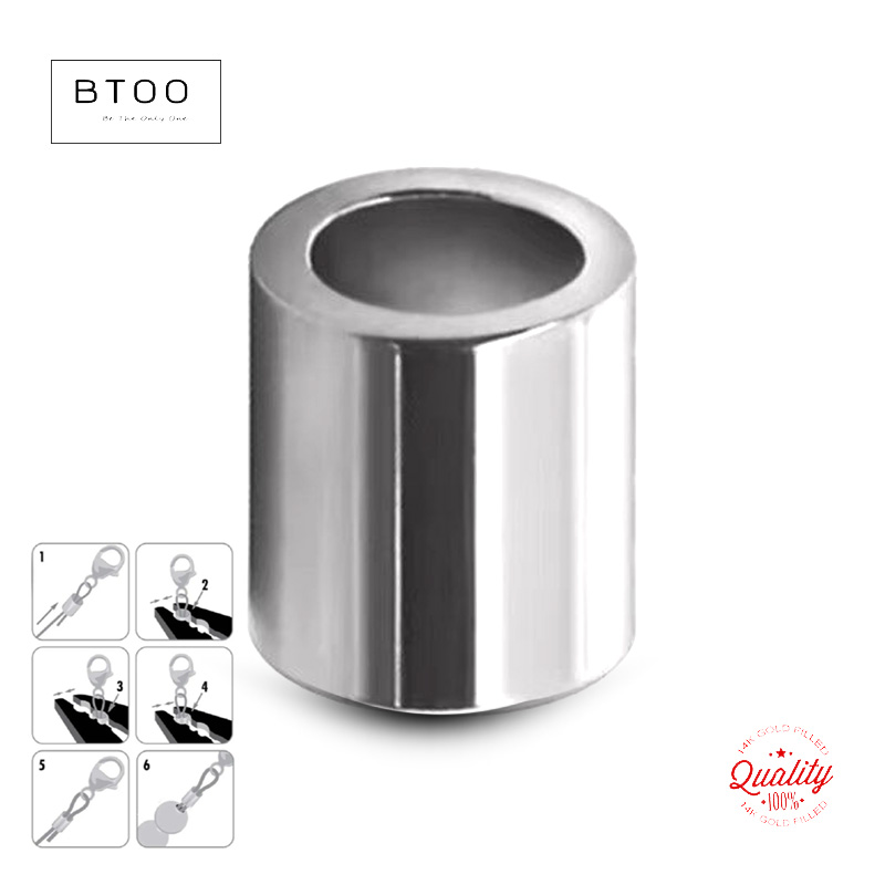 925 Sterling Silver Straight C - Crimp Bead Tube recensione e prezzo