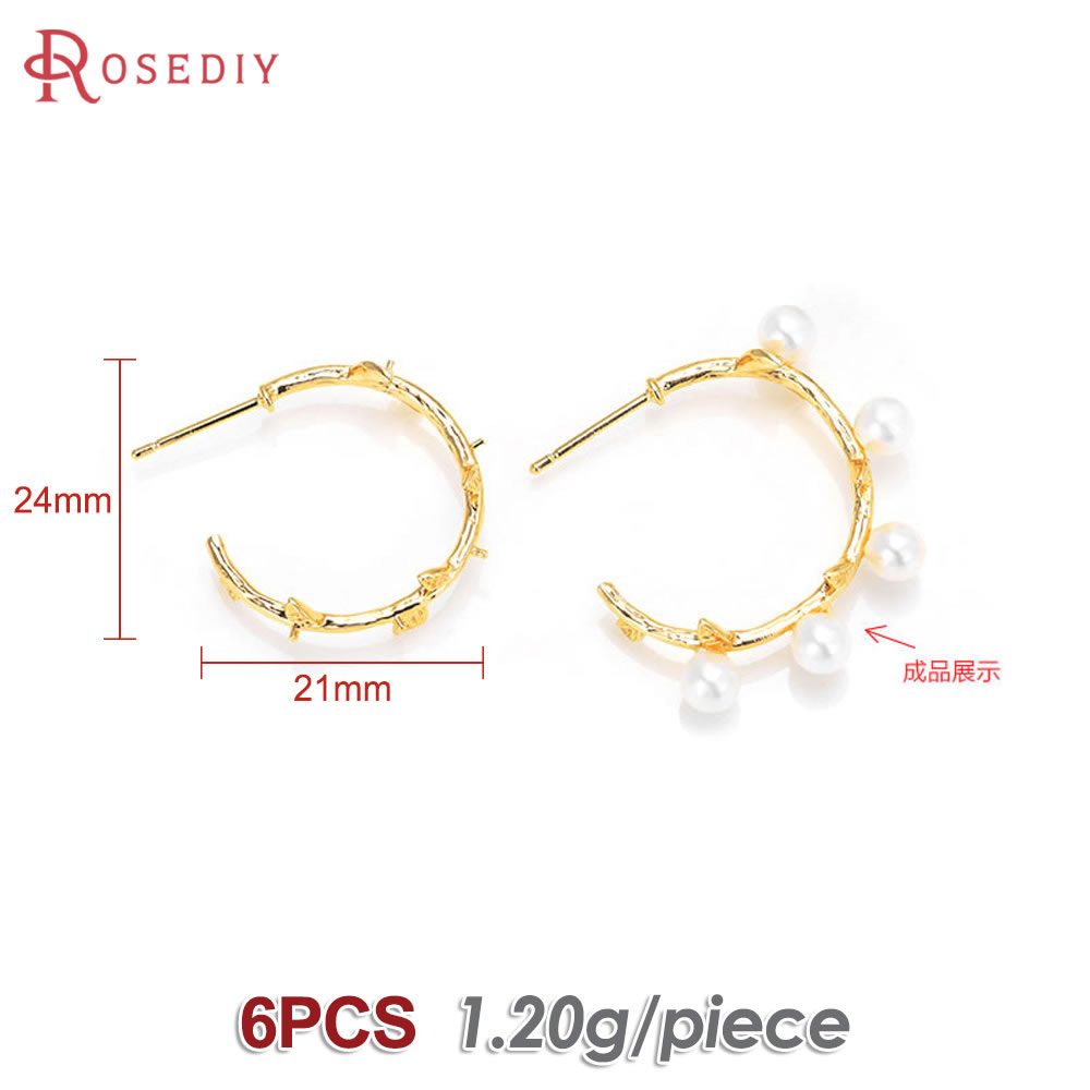 6PCS 18K Gold Color Brass with - Jewelry Making Kits recensione e prezzo