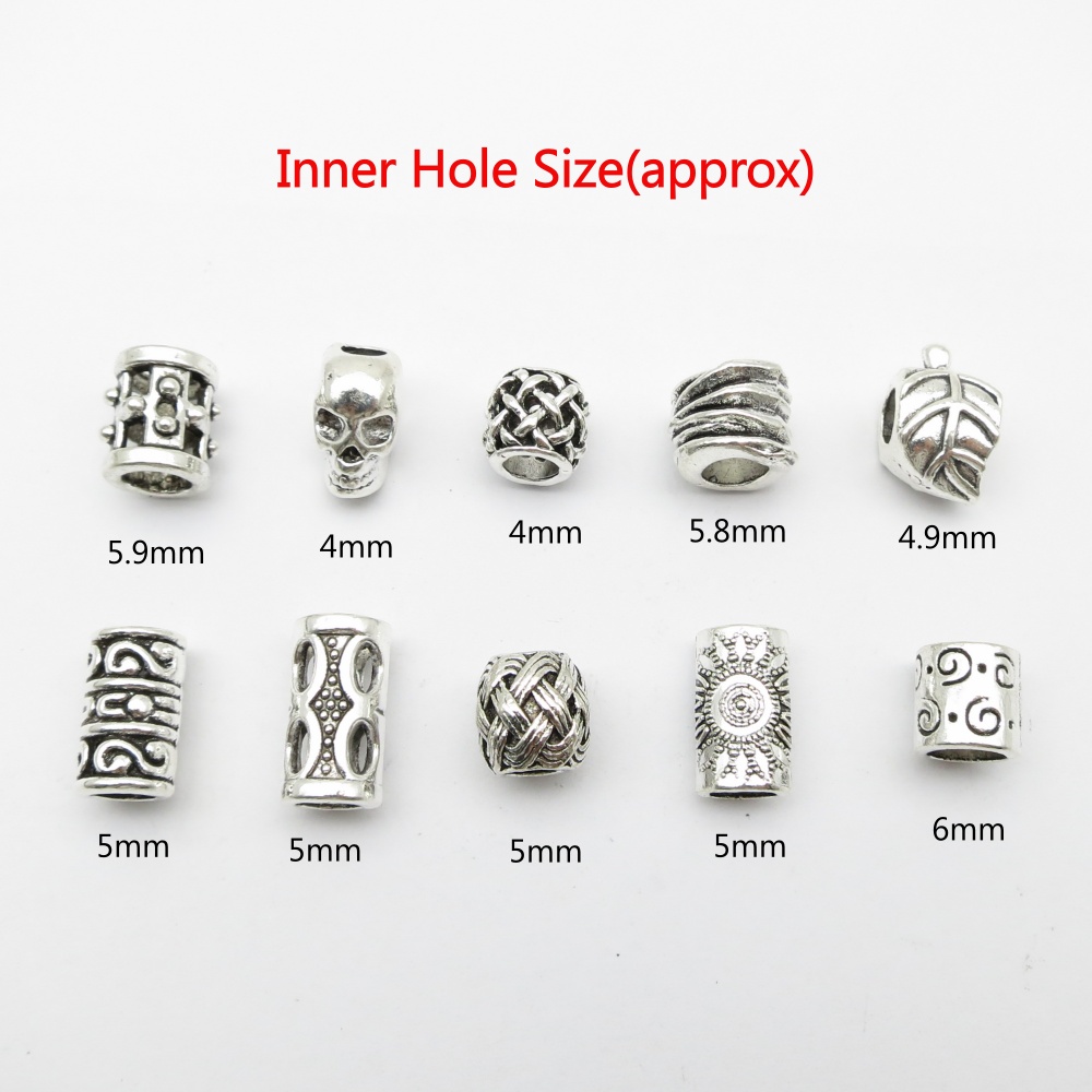 10Pcs/Pack Skull/Leaf DIY bead - Crimp Bead Tube recensione e prezzo