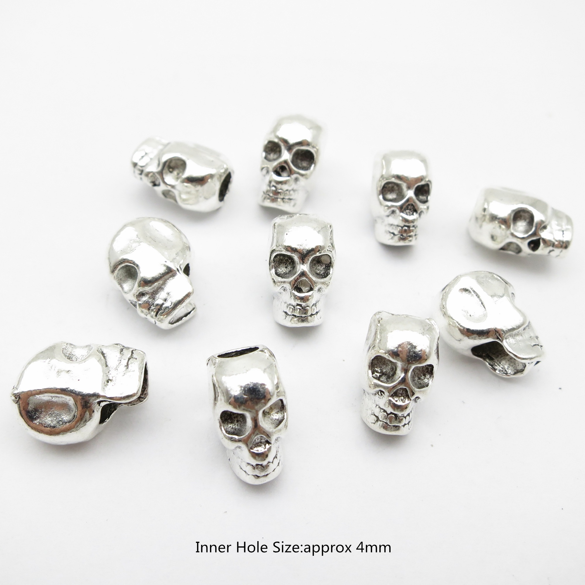 10Pcs/Pack Skull/Leaf DIY bead - Crimp Bead Tube recensione e prezzo