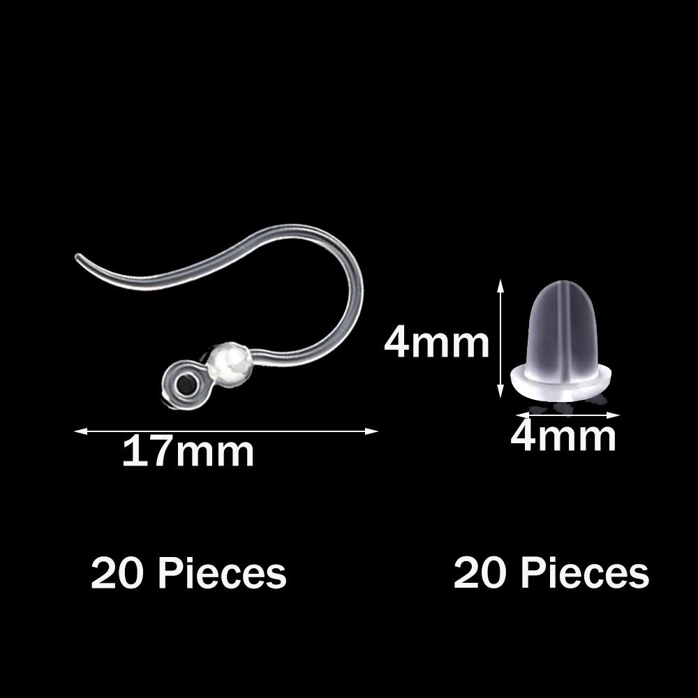 40pcs Clear Plastic Earring Ho - Jewelry Making Class recensione e prezzo