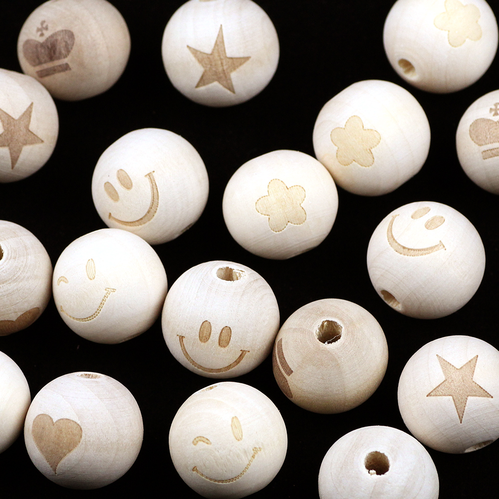 10pcs 20mm Round Natural Wood  - Jewelry Making For 5 Year Old recensione e prezzo