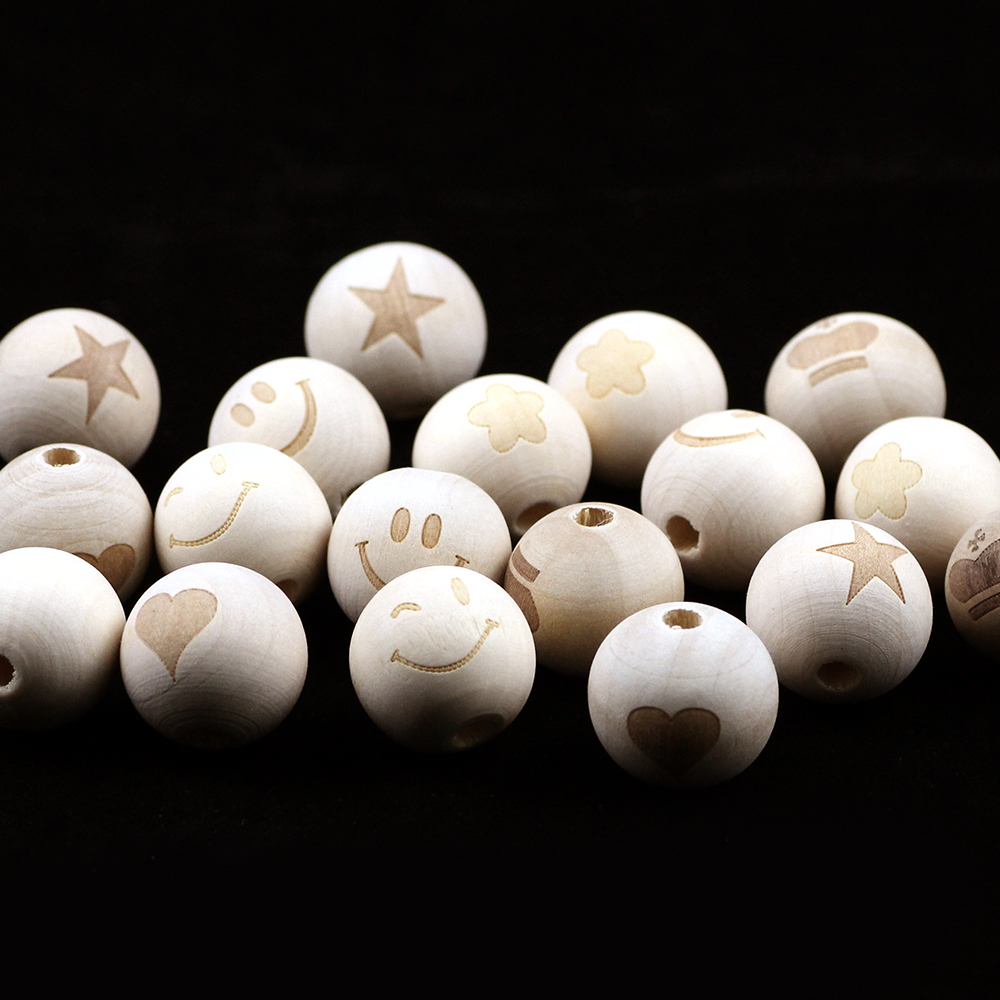 10pcs 20mm Round Natural Wood  - Jewelry Making For 5 Year Old recensione e prezzo