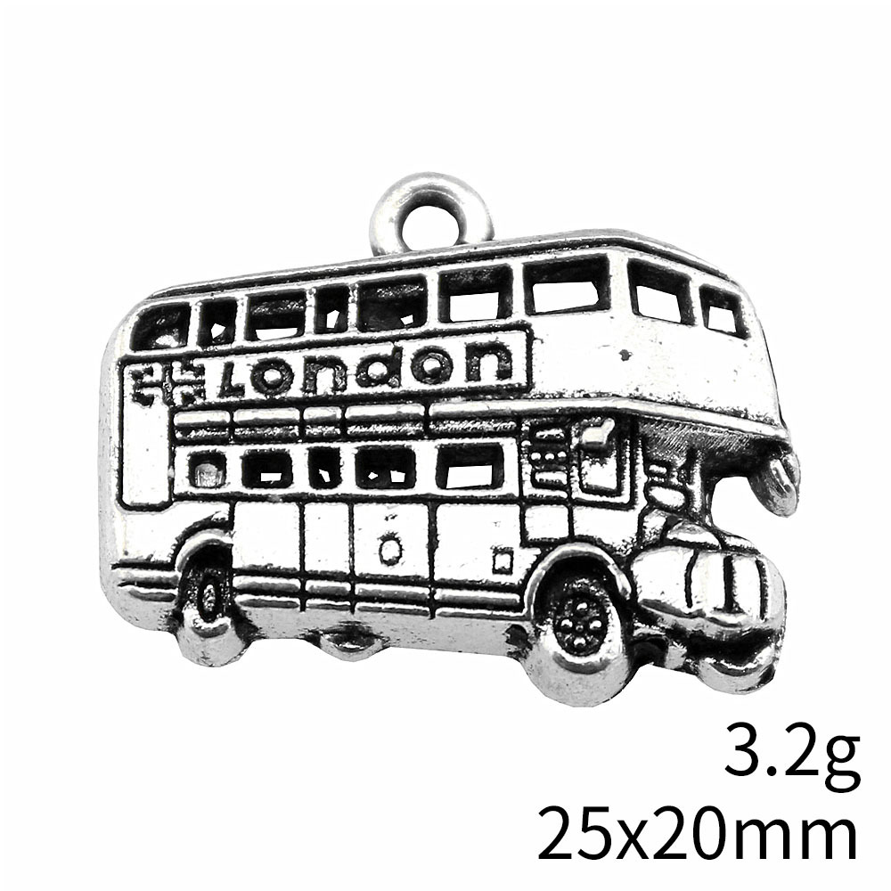 IFOCUS 10pcs/Lot London Bus Ch - Jewelry Making London recensione e prezzo