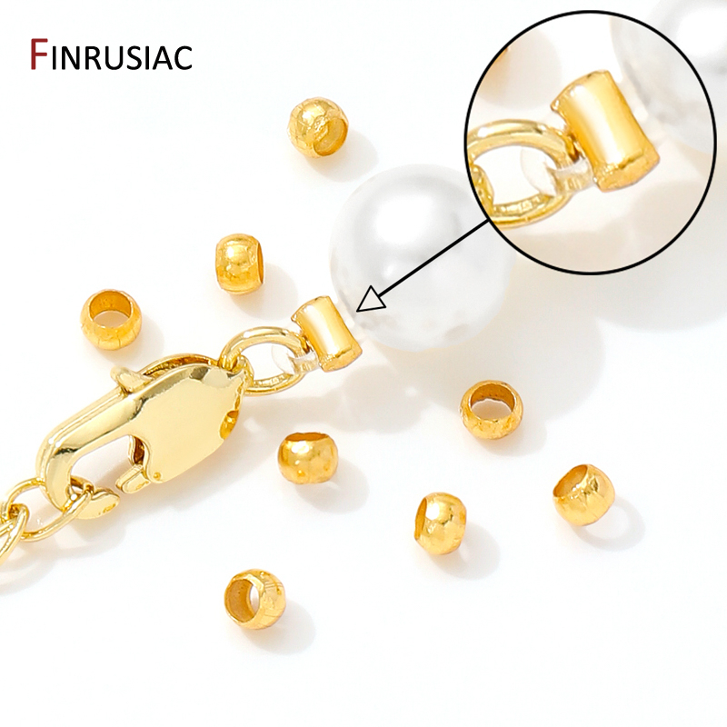 18K Gold Plated Brass Round/Tu - Crimp Bead Tube recensione e prezzo