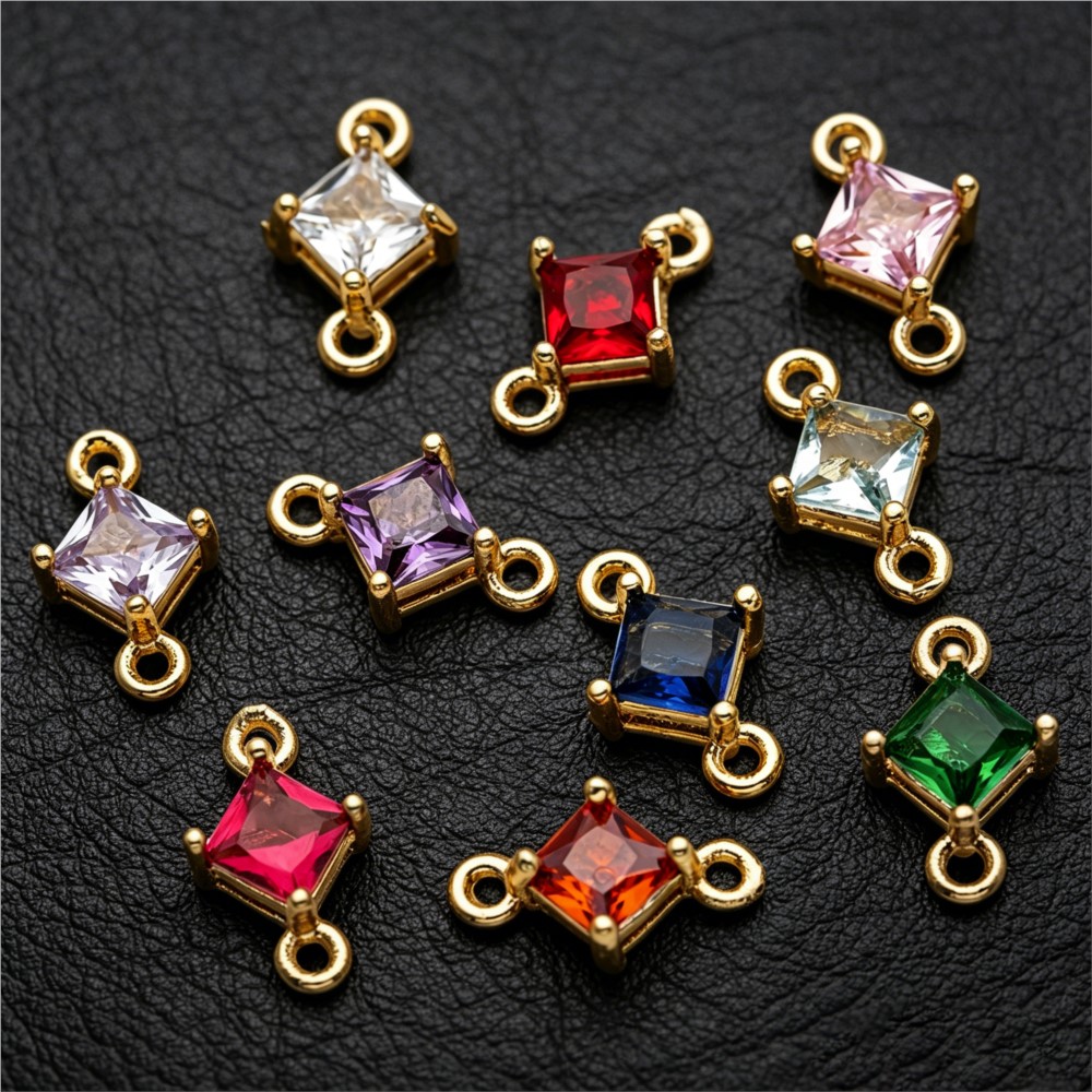5pcs 7X11mm Gold Color and Zir - Jewelry Making Loops recensione e prezzo