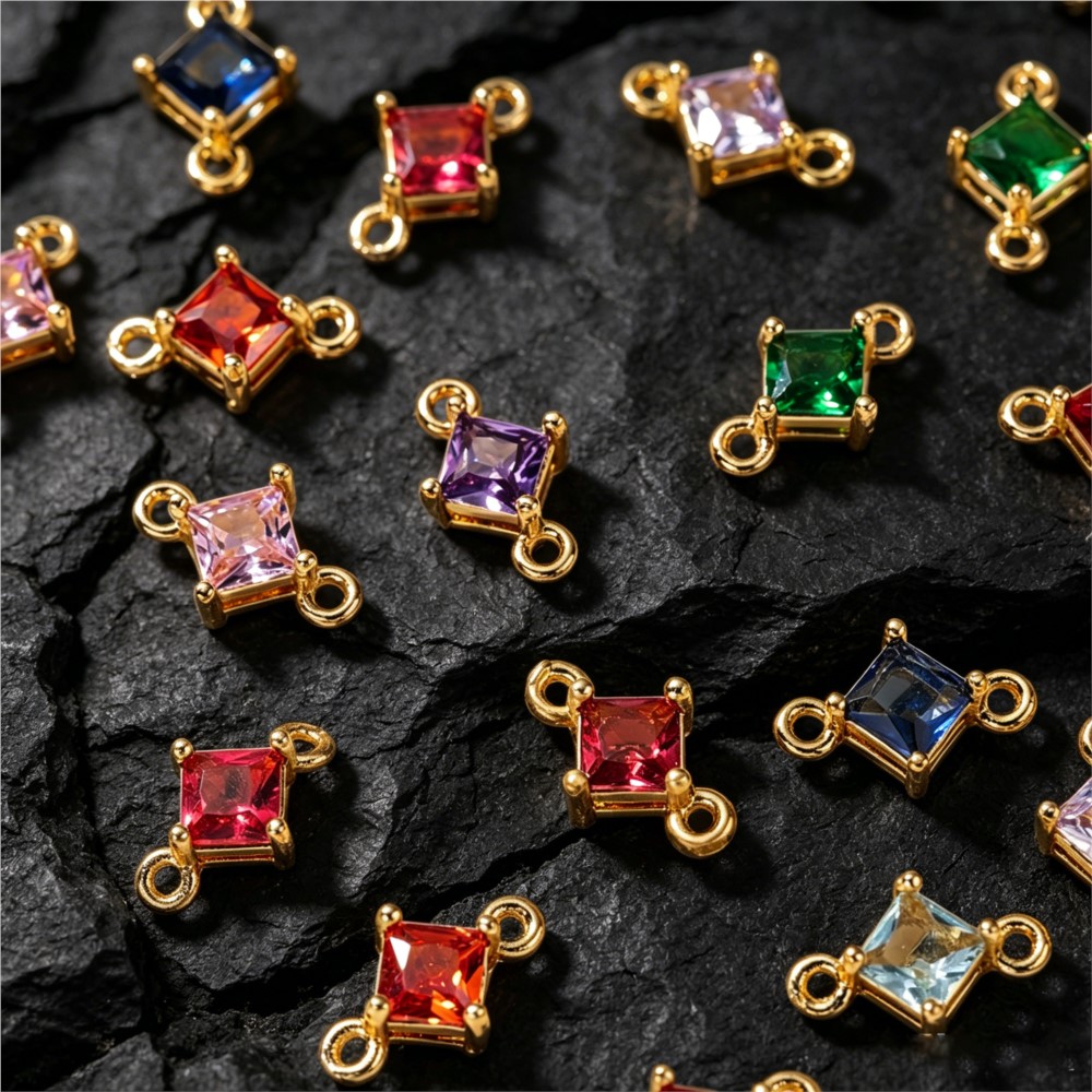 5pcs 7X11mm Gold Color and Zir - Jewelry Making Loops recensione e prezzo