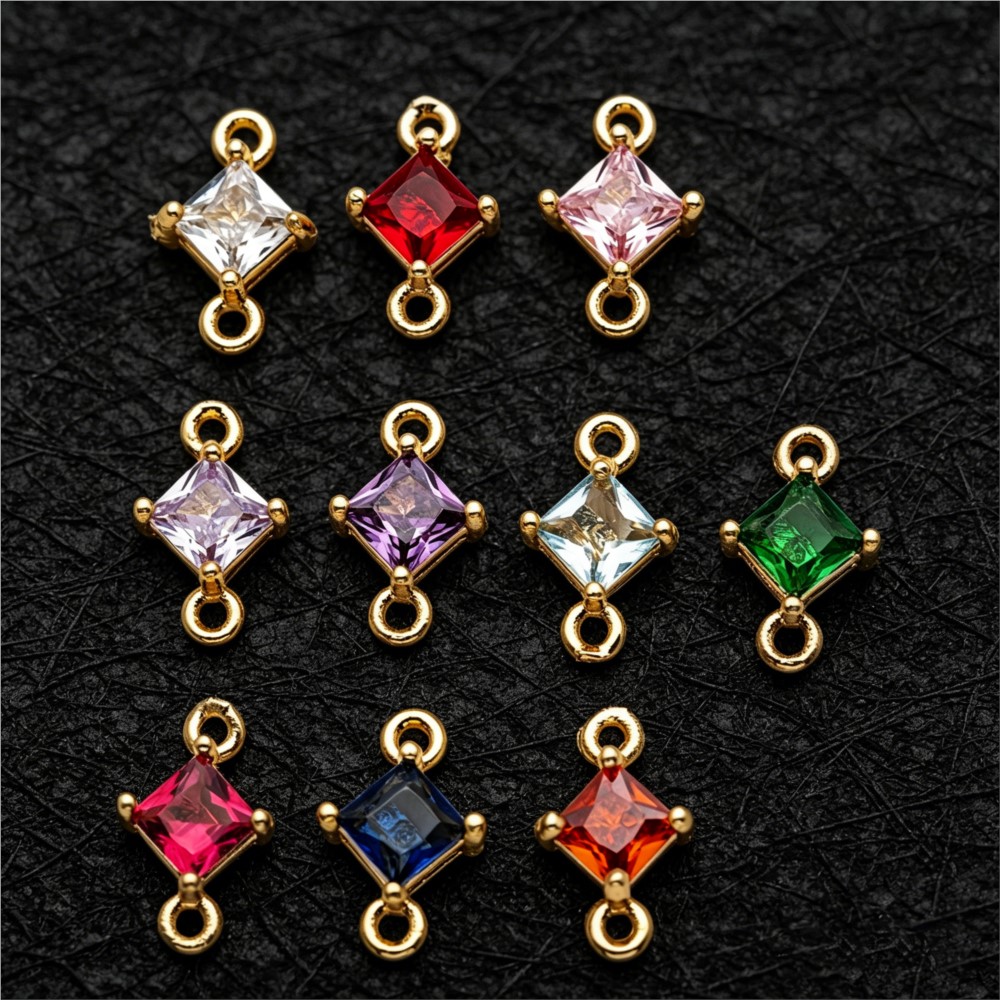 5pcs 7X11mm Gold Color and Zir - Jewelry Making Loops recensione e prezzo