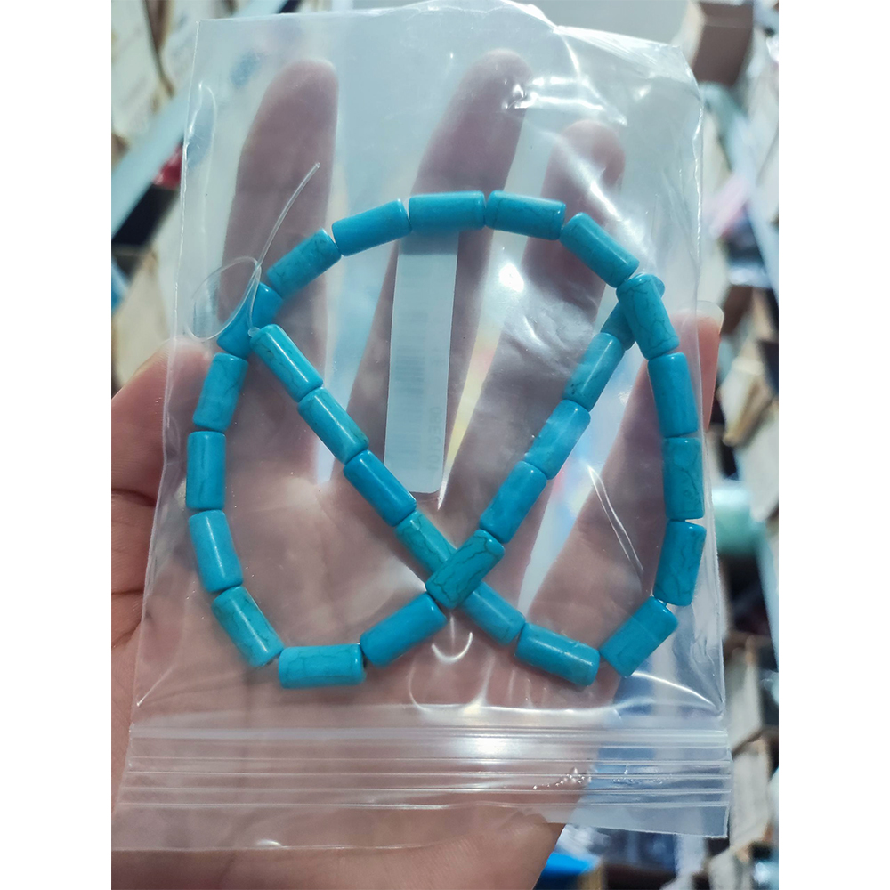 1 Strand Natural Blue White Tu - Crimp Bead Tube recensione e prezzo