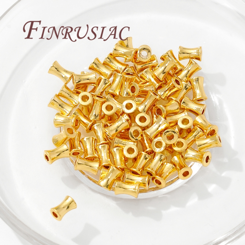 18K Gold Plated Brass Tube Bea - Crimp Bead Tube recensione e prezzo