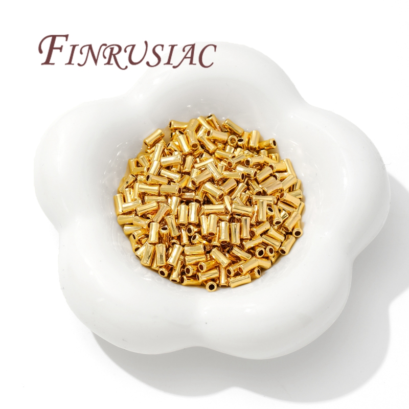 18K Gold Plated Brass Tube Bea - Crimp Bead Tube recensione e prezzo