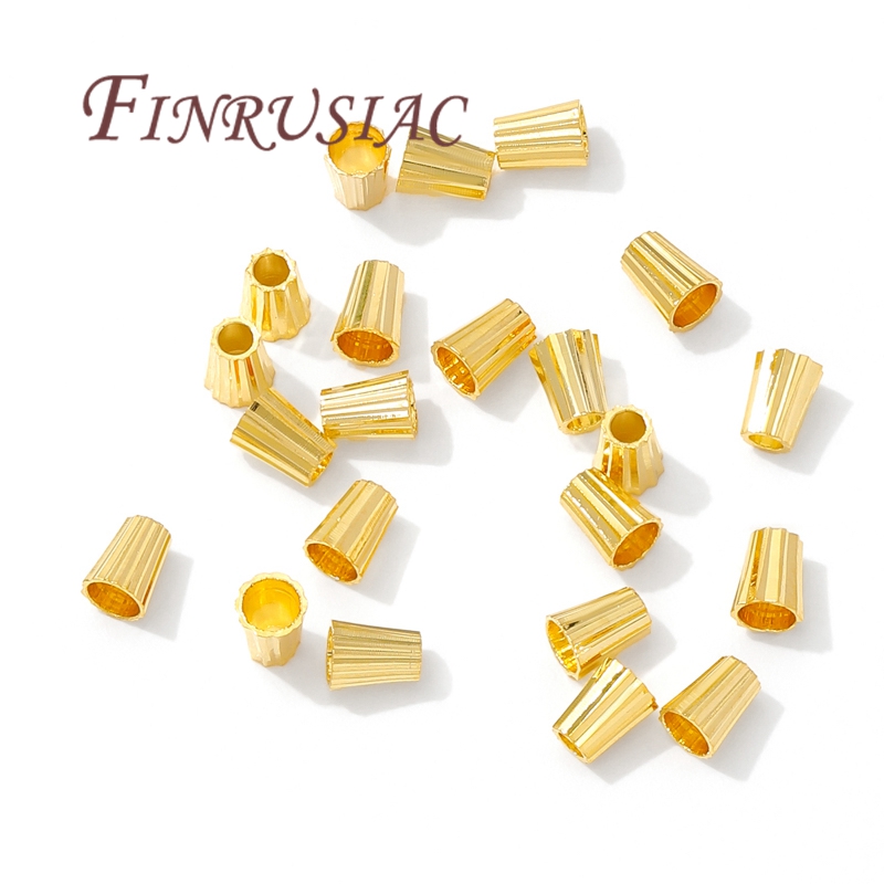 18K Gold Plated Brass Tube Bea - Crimp Bead Tube recensione e prezzo