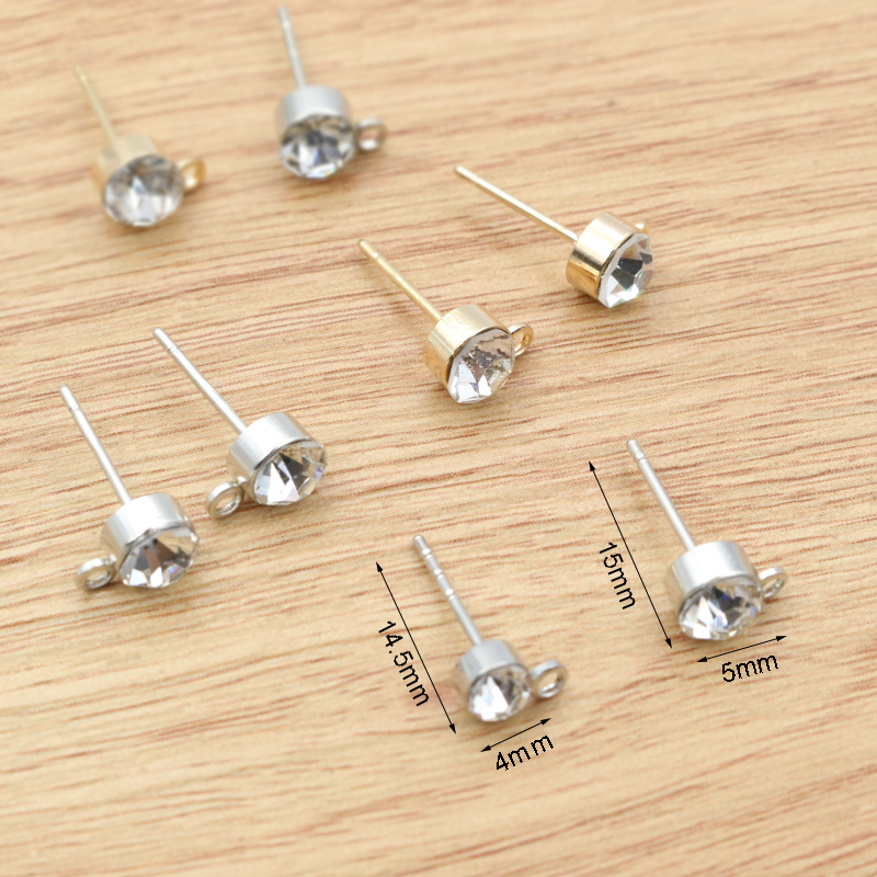 50pcs Stud Earrings Pins with  - Jewelry Making Kits recensione e prezzo