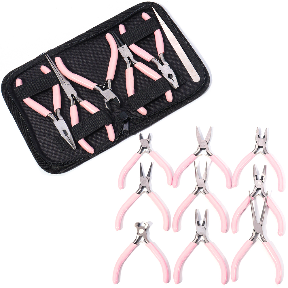 Portable Pink Stainless Steel  - Jewelry Plier Set recensione e prezzo
