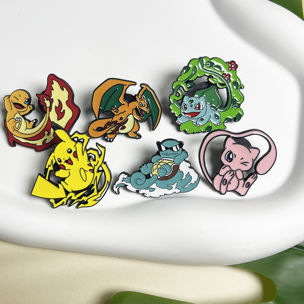6pcs Anime Pins Set Pokemon En - Jewelry Making Kits recensione e prezzo
