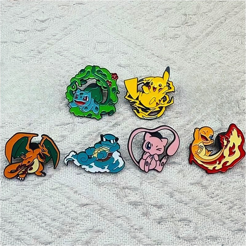6pcs Anime Pins Set Pokemon En - Jewelry Making Kits recensione e prezzo